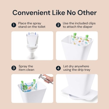 SimplyImagine Cloth Diaper Sprayer Shield for Easy Cleanup