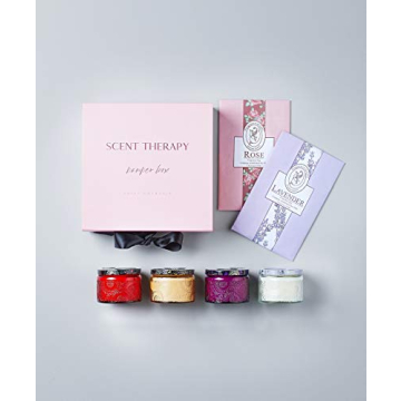 Aromatherapy Candle Gift Set for Women - Scented Candles for Home - Unique Christmas Gift Set for Women - Birthday, Bridesmaid, Housewarming Candle Set with Scented Sachets - Gift Ideas for Women