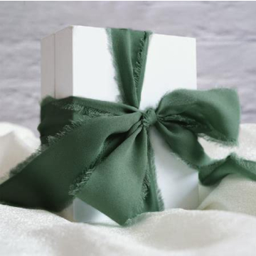 Chiffon Silk Ribbon for Gift Wrapping & Decor - 4 Rolls 5 Yards