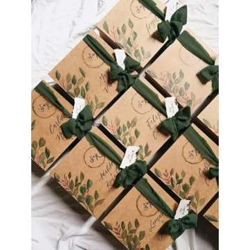 Chiffon Silk Ribbon for Gift Wrapping & Decor - 4 Rolls 5 Yards