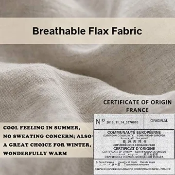 Elegant French Linen Pillow Shams Set - Soft & Breathable