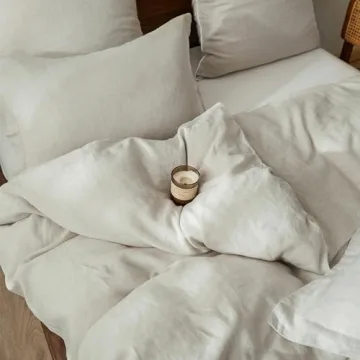 Elegant French Linen Pillow Shams Set - Soft & Breathable