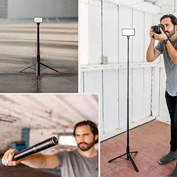 Lume Cube Adjustable 5ft Light Stand Tripod for Webcams and Lights