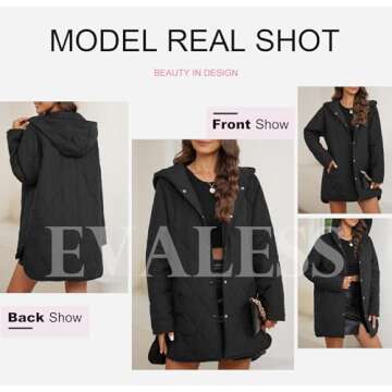 EVALESS Women's Quilted Jacket – Stylish and Warm Winter Wear
