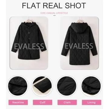 EVALESS Women's Quilted Jacket – Stylish and Warm Winter Wear