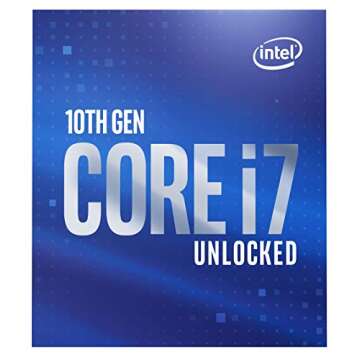 Intel Core i7-10700K Desktop Processor 8 Cores up to 5.1 GHz Unlocked LGA1200 (Intel 400 Series Chipset) 125W (BX8070110700K)