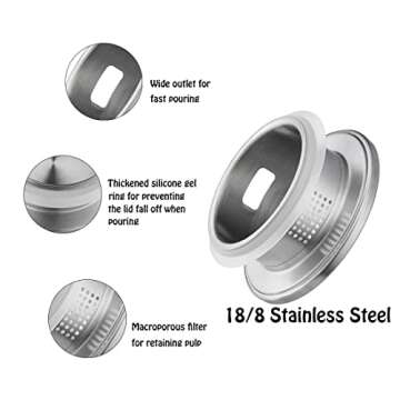 Karafu Pitcher, 100 Oz Glass Pitcher with Lid & Safe Packing, Easy Clean Heat Resistance Borosilicate Glass Jug for Hot/Cold Water, Milk, Ice Tea and Juice Beverage