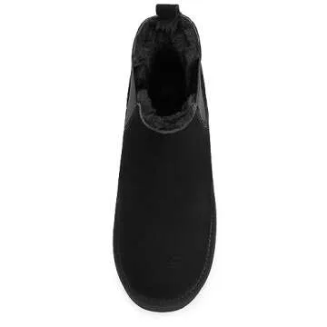Athlefit Women's Winter Platform Chelsea Boots - Style & Comfort