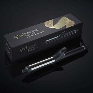 ghd Soft Curl Hair Curling Iron Essentials Duo ― 1.25" Hot Tool Hair Curler with Safer-for-Hair St...