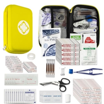 Car-Home Survival First-Aid Kit Emergency-Kit - Yellow 273Piece Equipment Travel Supplies First Aid ...