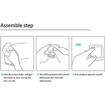 DELITON Adhesive Towel Hooks on Wall: Robe Hooks for Hanging Clothes Hats Stick on Bathroom/Kitchen SUS 304 Stainless Steel Silver