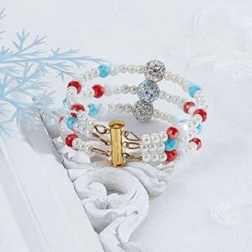 PH PandaHall 10 Sets Slide Clasp Lock, Multi Strand Slide Magnetic Tube Clasps Bracelet Necklace Connectors Layering Clasp for Layered Necklace Bracelet Making (3 Strands & 5 Strands)