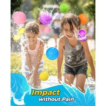 SOPPYCID Reusable Magnetic Water Balloons, Silicone Self Sealing Water Balls, Quick Refill Soft Water Bombs for Outdoor Summer Splash Party, Water Fight Game 12Pack