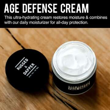 Rugged & Dapper Men's Anti Aging Face Cream - 24-Hour Moisturizer, 2 oz