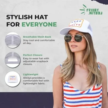 Friday Feelin' Trucker Hat Stylish Baseball Cap for All