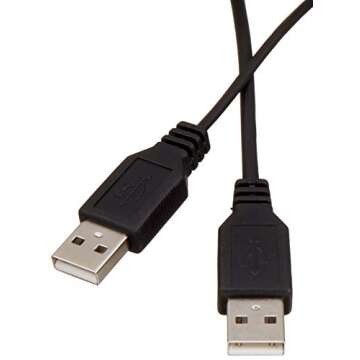 Amazon Basics USB Wired Computer Keyboard (QWERTY) and Mouse Bundle Pack, Black