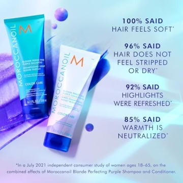 Moroccanoil Blonde Perfecting Purple Shampoo and Conditioner Set