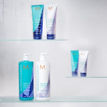 Moroccanoil Blonde Perfecting Purple Shampoo and Conditioner Set