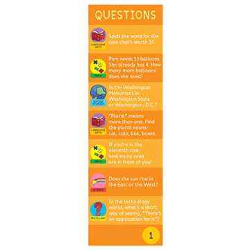 Brain Quest 2nd Grade Q&A Cards: 1000 Questions and Answers to Challenge the Mind. Curriculum-based! Teacher-approved! (Brain Quest Smart Cards)