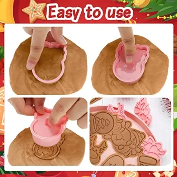 16 Mini Christmas Cookie Cutters for Festive Baking Fun