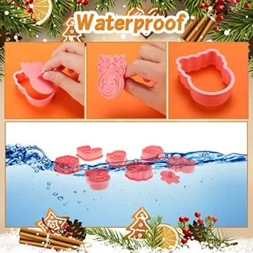 16 Mini Christmas Cookie Cutters for Festive Baking Fun