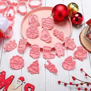 16 Mini Christmas Cookie Cutters for Festive Baking Fun