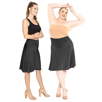 STRETCH IS COMFORT Women's Plus Size Flowy Skirt