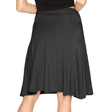STRETCH IS COMFORT Women's Plus Size Flowy Skirt