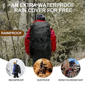 INOXTO 40L Waterproof Hiking Backpack for All Adventures