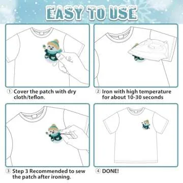 Kirako Winter Wonderland Iron-On Patches Set - 8 Designs