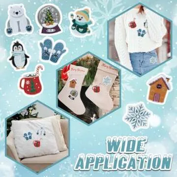 Kirako Winter Wonderland Iron-On Patches Set - 8 Designs