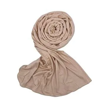 Txmout Hijab Scarfs for Women Premium Jersey Hijab Hijab for Women Muslim Cotton Hijab (Sand)