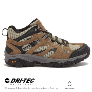 HI-TEC Ravus Waterproof Hiking Boots for Men - Lightweight & Breathable