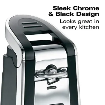 Hamilton Beach Smooth Touch Can Opener - Black & Chrome
