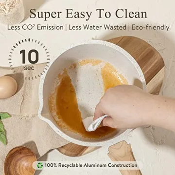 CAROTE Nonstick Sauce Pan Set PFOA Free Easy Clean