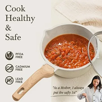 CAROTE Nonstick Sauce Pan Set PFOA Free Easy Clean