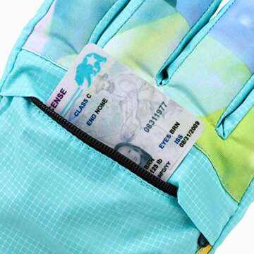 Yidomto Ski Gloves, Waterproof Touchscreen Snow Gloves, Warm Winter Gloves for Cold Weather, Thermal Snowboarding Gloves - for Men Women Kids Boys and Girls (Light Blue-L)