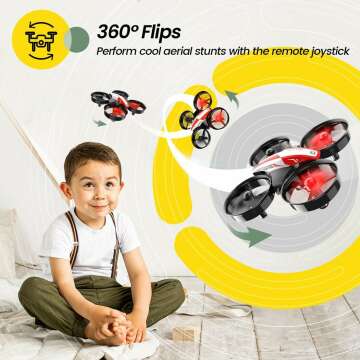 Mini Drone for Kids - Fun, Easy Flight & 3D Flips