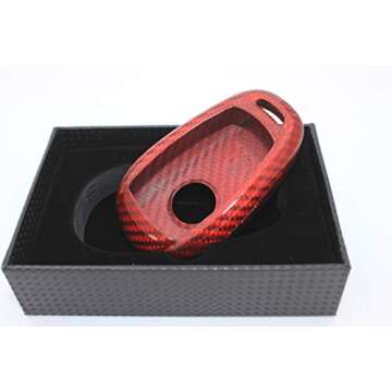 Elegant Carbon Fiber Key Fob Case for Alfa Romeo Vehicles
