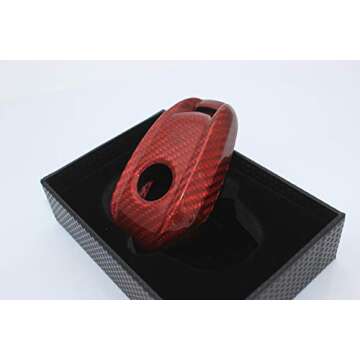 Elegant Carbon Fiber Key Fob Case for Alfa Romeo Vehicles