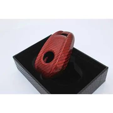 Elegant Carbon Fiber Key Fob Case for Alfa Romeo Vehicles