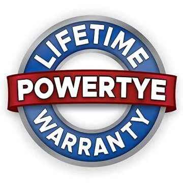 PowerTye 1.5in x 6.5ft Heavy Duty Ratchet Tie-Down Straps with Soft-Tye and Carabiner Hooks - 1,000 lb Working Load Limit / 3,000 lb Breaking Strength - Made in USA - Orange/Black Pair