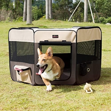 Aivituvin Portable Dog Playpen and Pet Tent for Travel