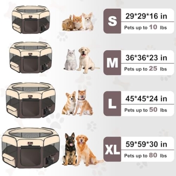 Aivituvin Portable Dog Playpen and Pet Tent for Travel