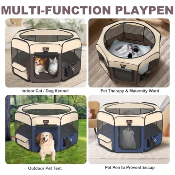 Aivituvin Portable Dog Playpen and Pet Tent for Travel