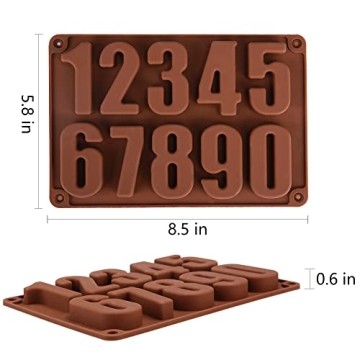 Wocuz Number Mold for Creative Baking and Crafts