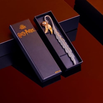 Harry Potter Metal Bookmark with Golden Snitch Charm