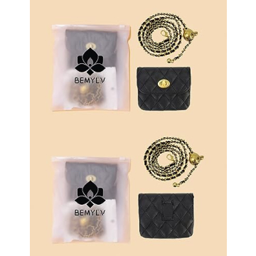 BEMYLV Leather Chain Waist Pack - Stylish Mini Handbag