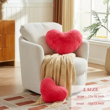 Luxurious Heart Shaped Pillow for Cozy Decor Gifts