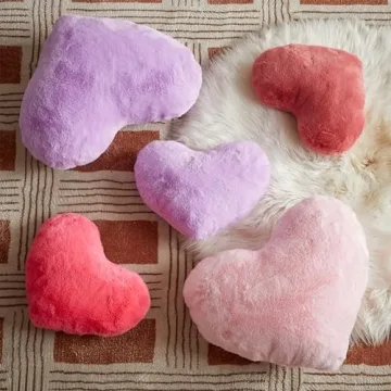Luxurious Heart Shaped Pillow for Cozy Decor Gifts